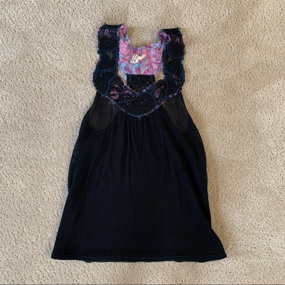 Free People Sheer Jersey Tank Top - M - EUC - Picture 1 of 6